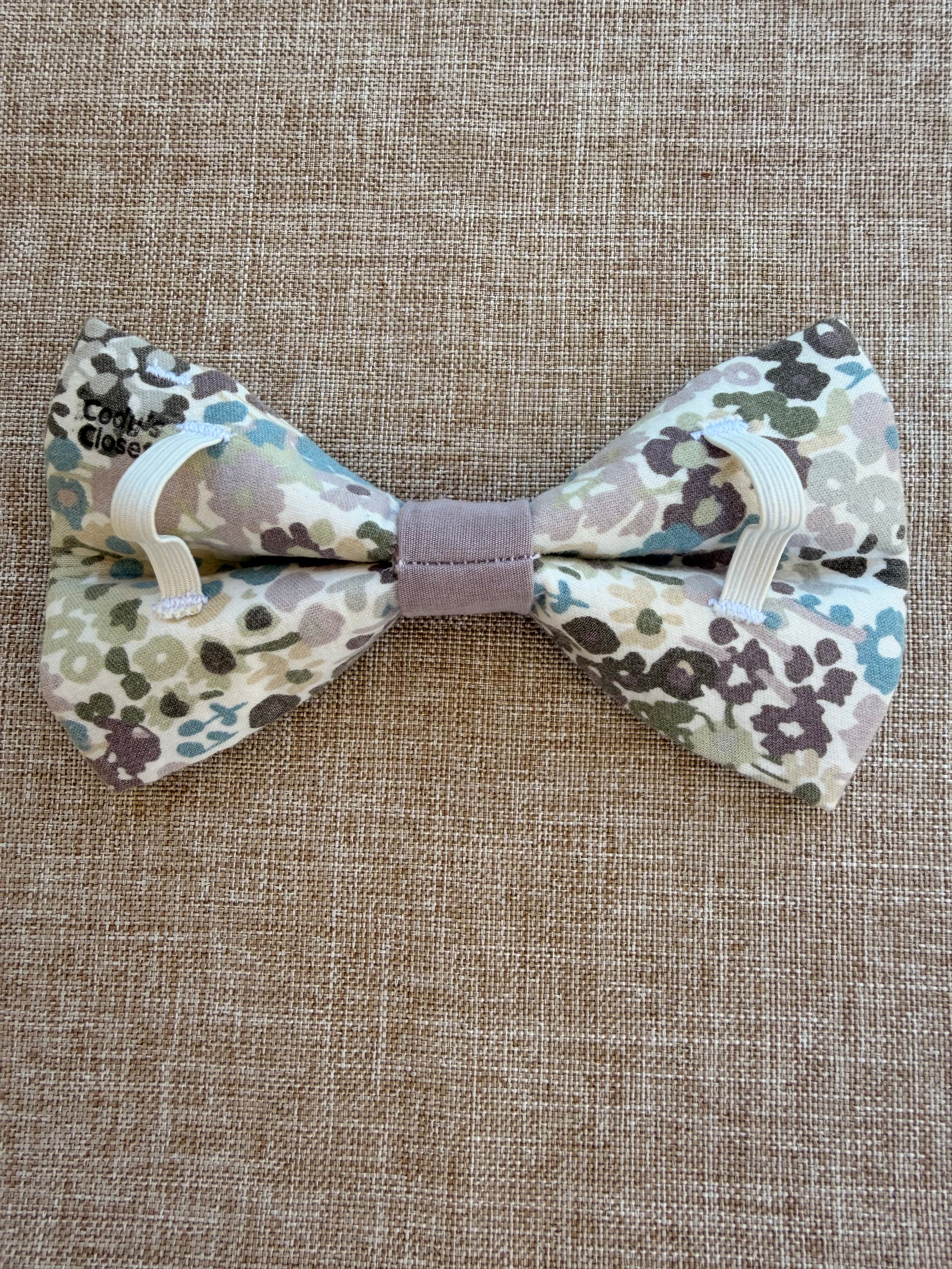 Muted Meadow Dog Bow Tie