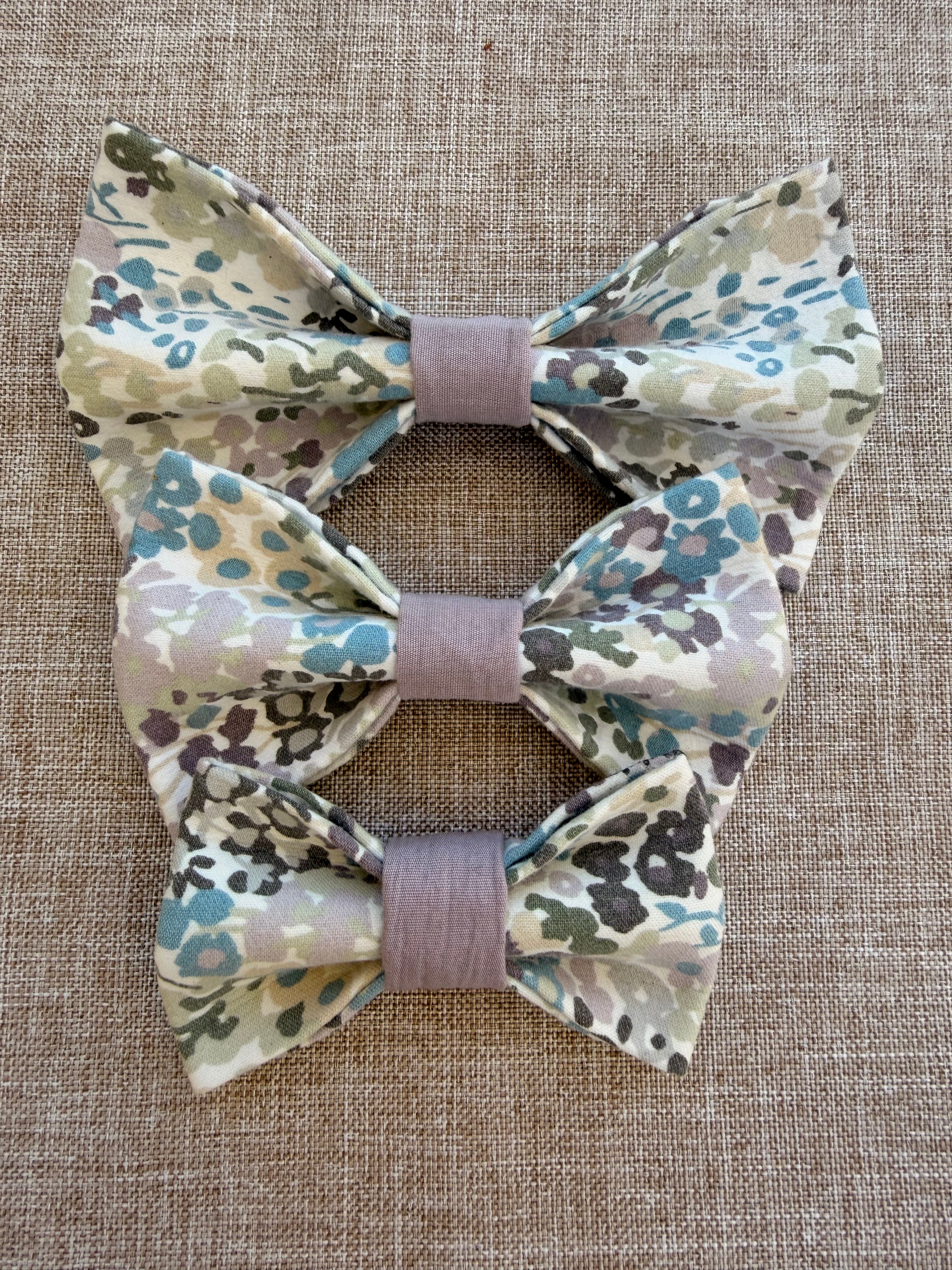 Muted Meadow Dog Bow Tie