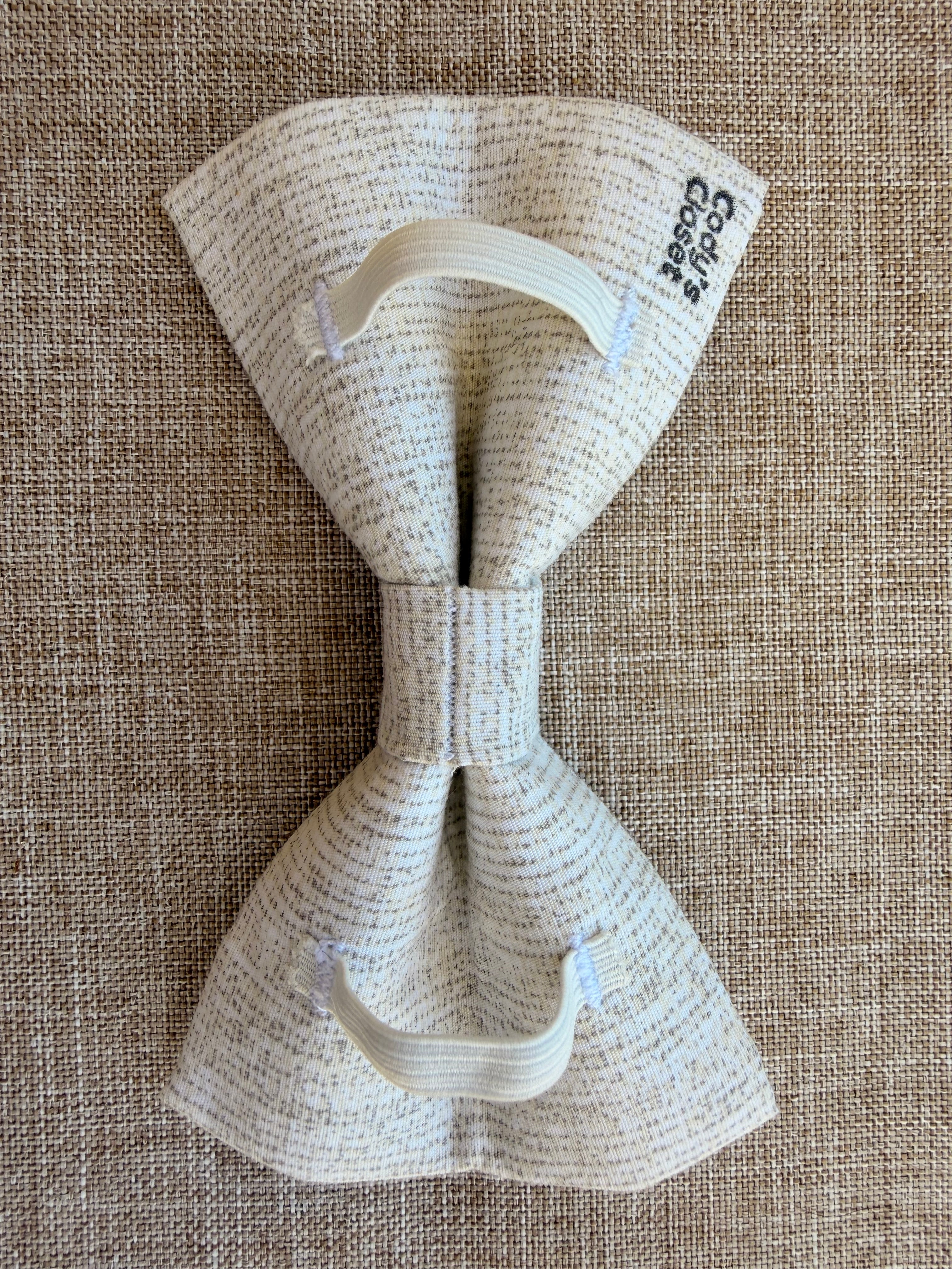 Oatmeal Classic Dog Bow Tie
